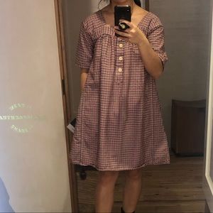 You Must Create YMC square neck Gingham dress, 8